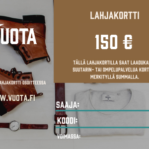 Vuota 150 € Lahjakortti