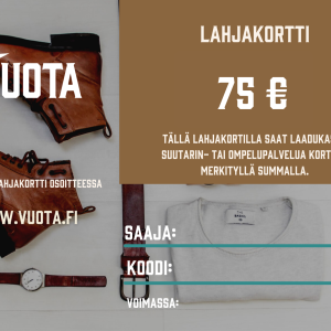 Vuota 75 € Lahjakortti