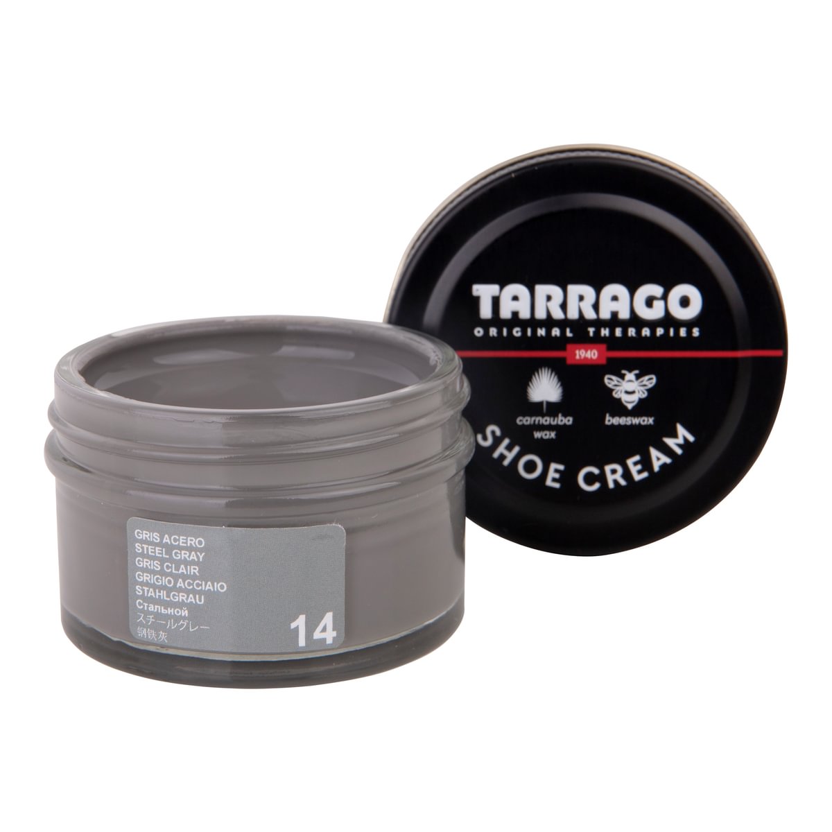 Kenkävoide Tarrago Shoe Cream Teräksen harmaa